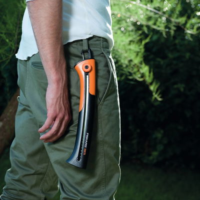 Große Handsäge, schwarz/orange