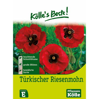 Kölles Beste Blumensamen Türkischer Riesenmohn (Papaver) rot Kölles Beste Blumensamen Türkischer Riesenmohn (Papaver) rot
