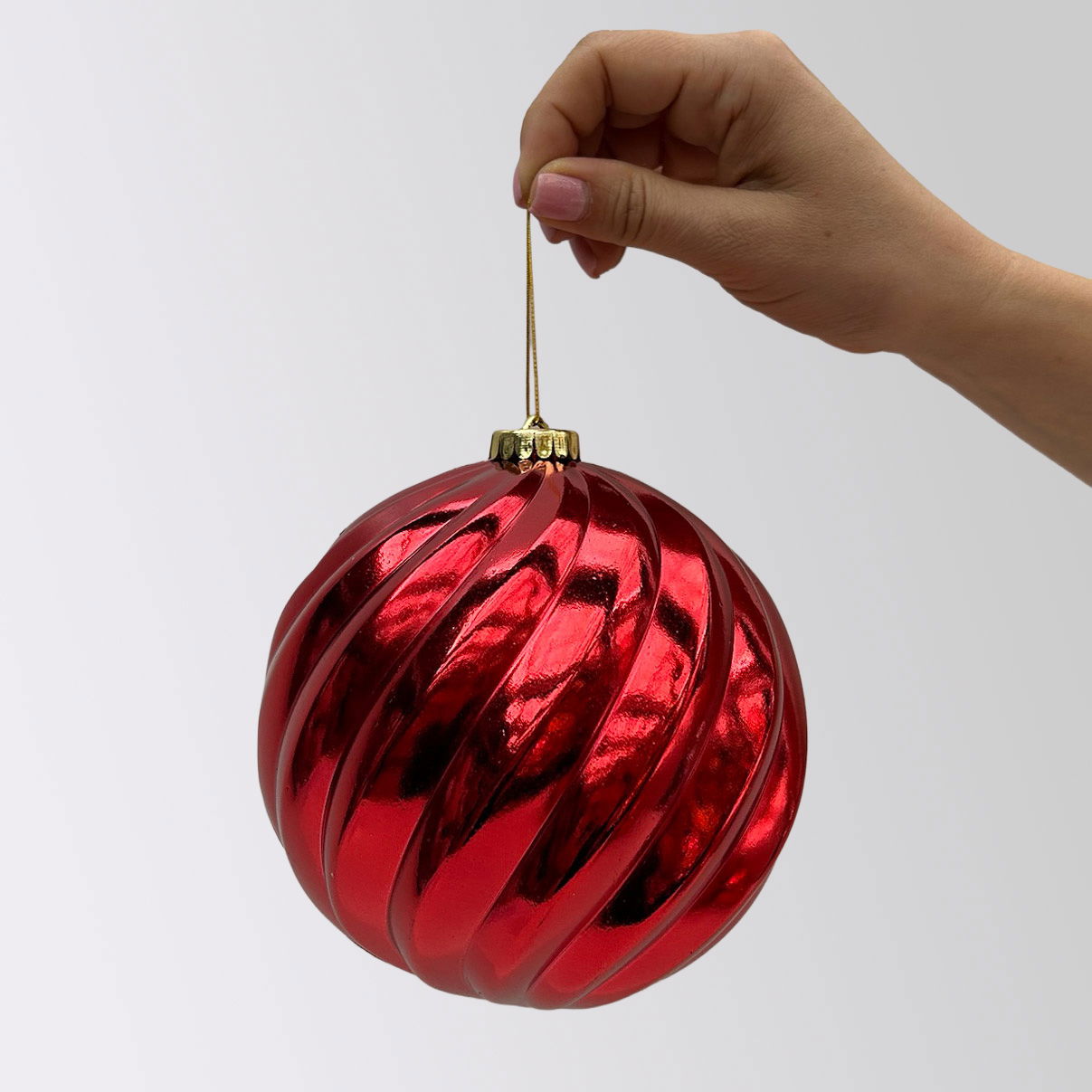 Christbaumkugeln, weihnachtsrot, Kunststoff, ca. Ø 14 cm, 4er-Set Christbaumkugeln, weihnachtsrot, Kunststoff, ca. Ø 14 cm, 4er-Set