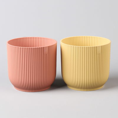 Elho Übertopf 'Vibes', buttergelb & zartrosa, ca. Ø 14 x H 13 cm, 2er-Set