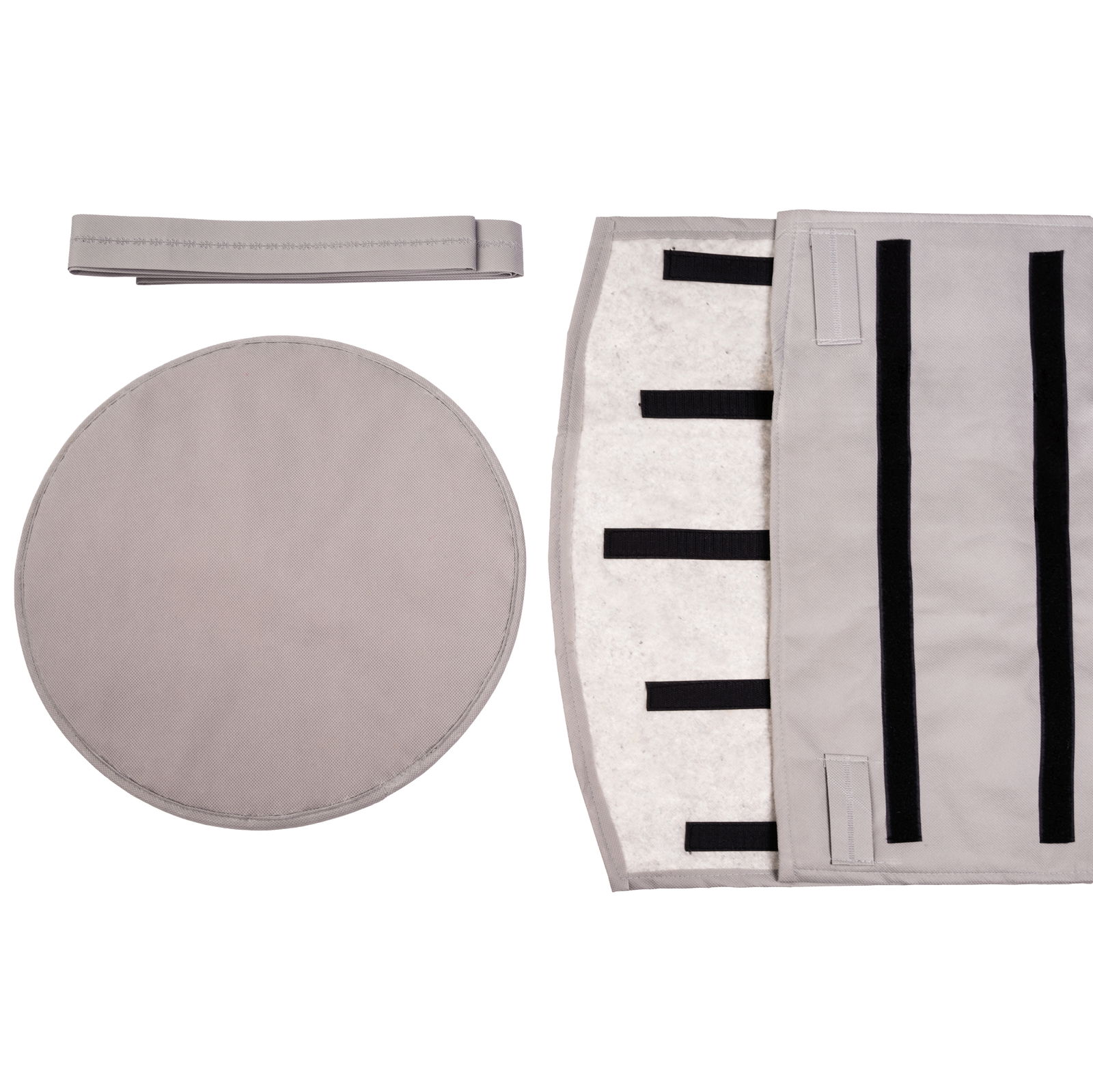 Kölles Beste Winterschutz-Set, Topfmantel & Topfunterlage, grau