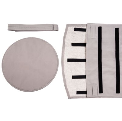 Kölles Beste Winterschutz-Set, Topfmantel & Topfunterlage, grau