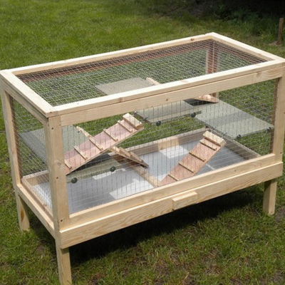 Silvio Design Nagervoliere Joe, natur, ca. 100x50x70  cm