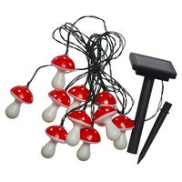 Solarlichterkette 'Pilze', Länge ca. 4,7 m