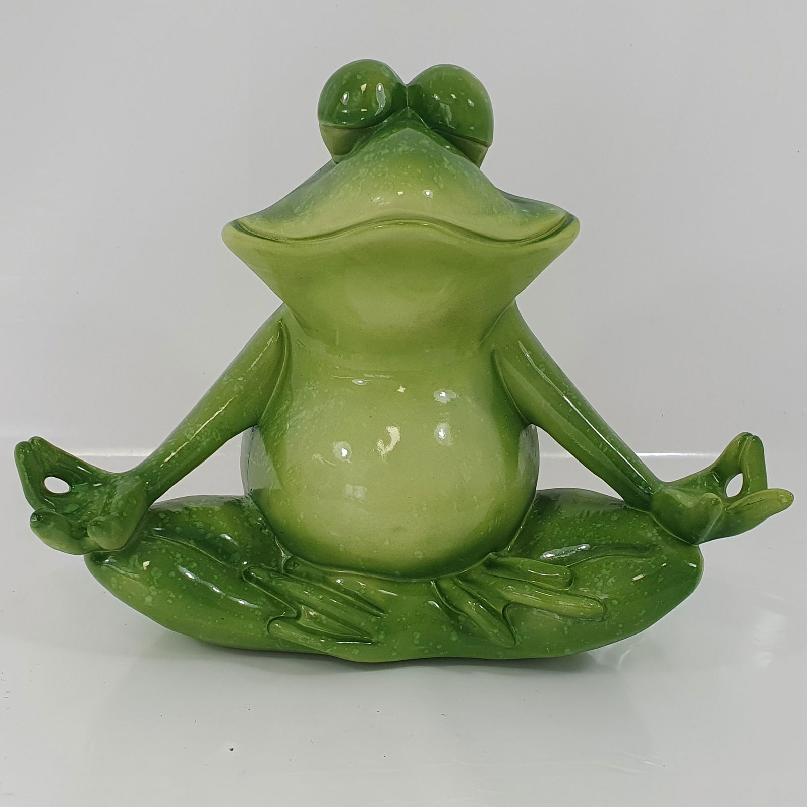 Dekofigur Yoga-Frosch, Höhe ca. 26 cm