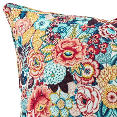 Knuffelkissen 'Vita Dessin 2', bunt, ca. 50 x 50 cm