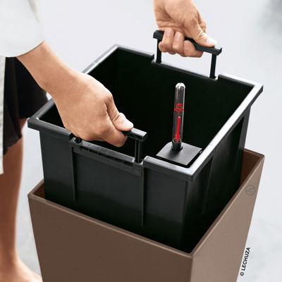 Lechuza 'Cubico Color 40', muskat, ca. 39,5 x 39,5 x H 75,5 cm Lechuza 'Cubico Color 40', muskat, ca. 39,5 x 39,5 x H 75,5 cm