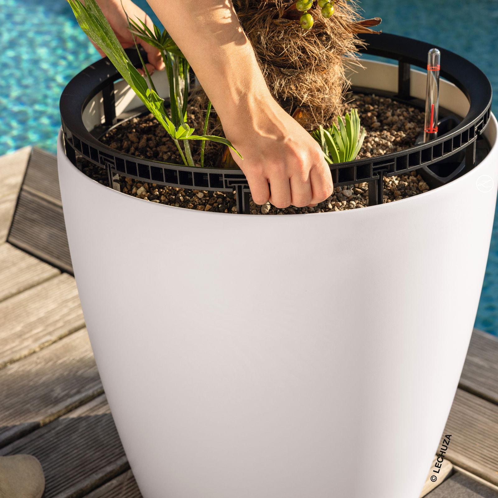 Lechuza Pflanzgefäß 'Classico LS 50', weiß, ca. 49 x 49 x H 46,5 cm Lechuza Pflanzgefäß 'Classico LS 50', weiß, ca. 49 x 49 x H 46,5 cm