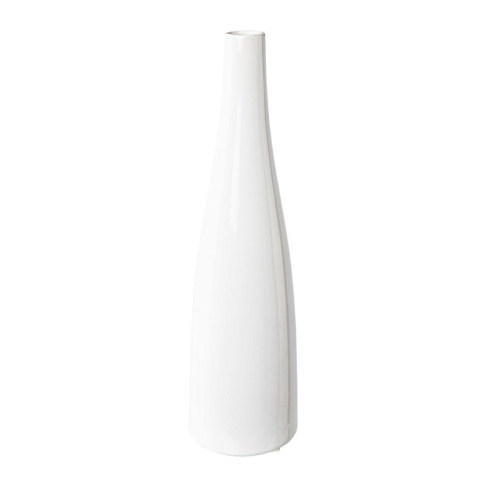 Vase Planico, Keramik, Weiß, Höhe ca. 39,6 cm