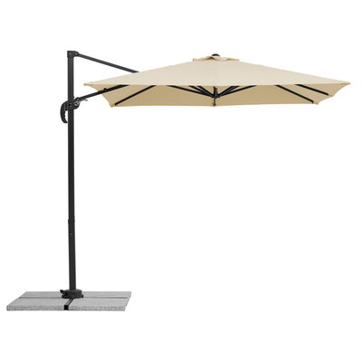 Pendelschirm 'Rhodos Junior', ca 230 x 230 cm, natur