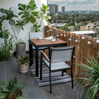 Ausziehtisch 'Kingsbury', schwarz/braun, 75/126 x 70 cm Ausziehtisch 'Kingsbury', schwarz/braun, 75/126 x 70 cm