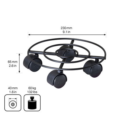 Wagner Multi-Roller 'GH0942', schwarz, ca. Ø 23 cm Wagner Multi-Roller 'GH0942', schwarz, ca. Ø 23 cm