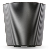 Euro 3 Plast Pflanzgefäß 'Fyre', anthrazit, ca. Ø 35 x H 34 cm