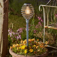 Solarfackel 'Lumina', grau, Höhe ca. 70 cm