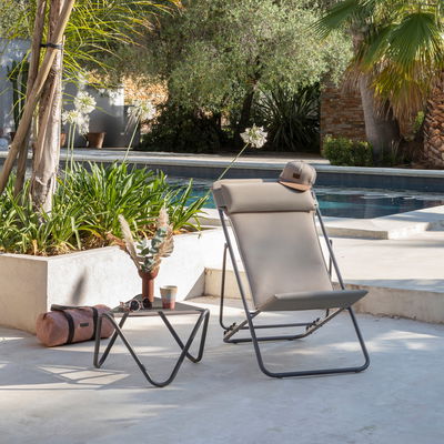 Lafuma Liegestuhl 'Maxi Transat', mokka