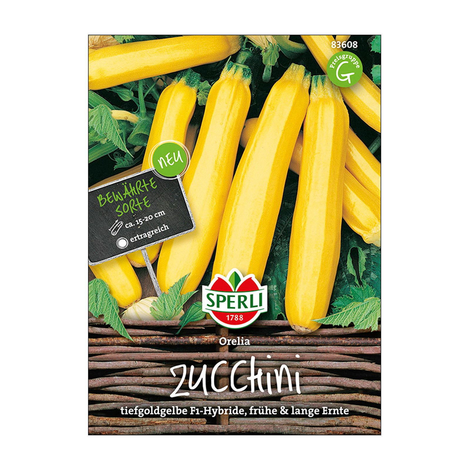 Gemüsesamen, Zucchini 'Orelia'