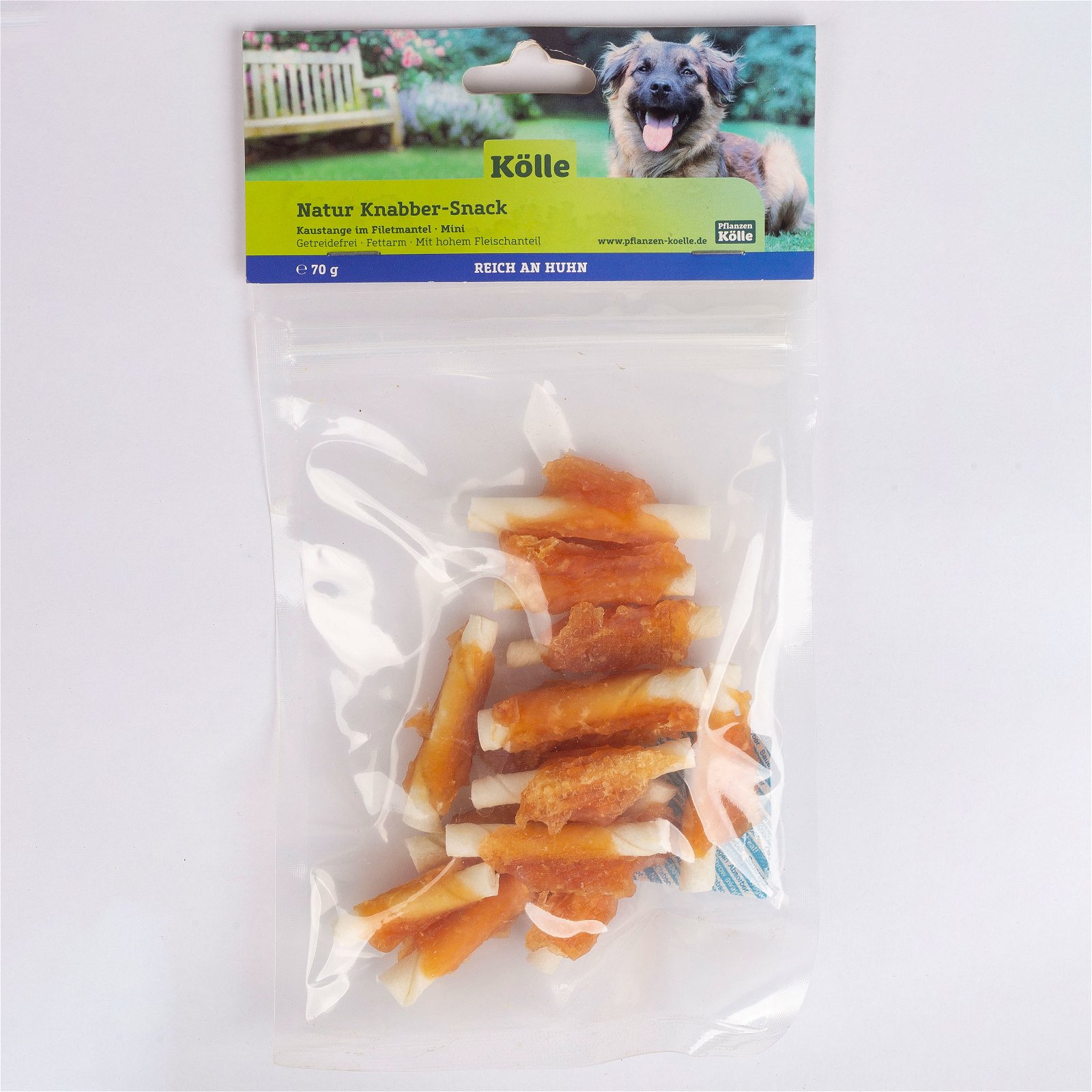 Natur Knabber-Snack für Hunde, Kaustange im Filetmantel mini, 150 g