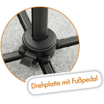 Schneider Sonnenschirm Rhodos eco Twist, 270 x 270 cm