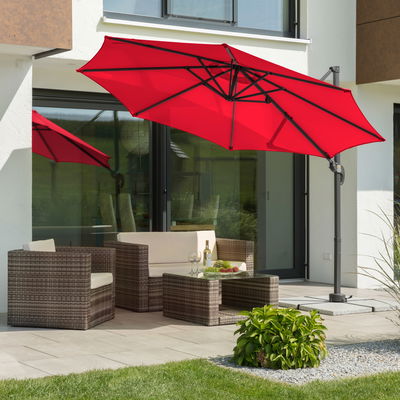 Schneider Sonnenschirm 'Rhodos Junior', rot, ca. Ø 300 cm