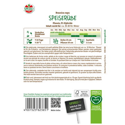 Sperli Gemüsesamen, Speiserübe 'Plessis' Sperli Gemüsesamen, Speiserübe 'Plessis'