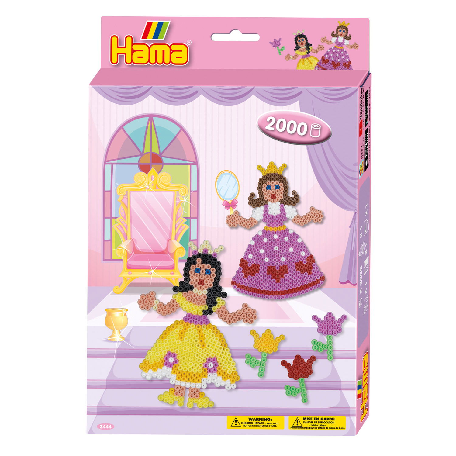 Bügelperlen Prinzessin verschiedene Motive, 2000 Perlen