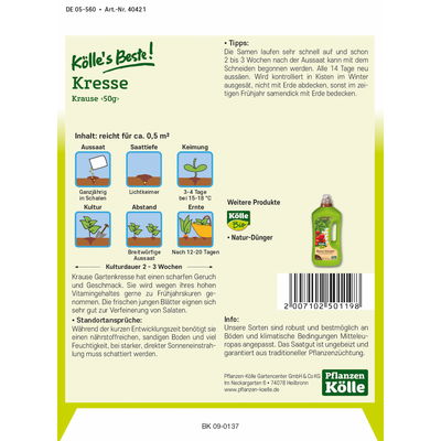 Kölles Beste Kräutersamen Krause Gartenkresse Kölles Beste Kräutersamen Krause Gartenkresse