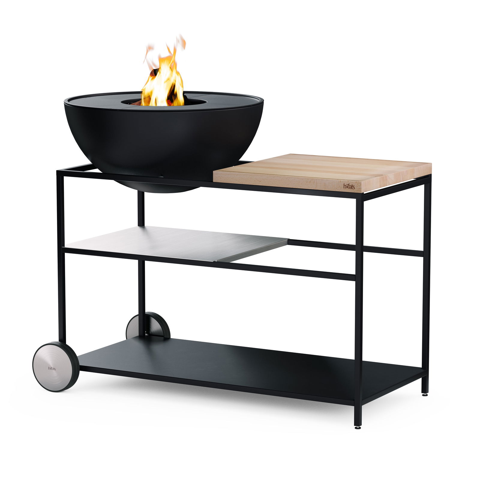 Fire Kitchen Rad-Set, 2er-Set, Edelstahl