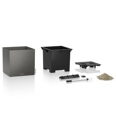 Lechuza 'Canto Premium 40 low', anthrazit, ca. 40 x 40 x H 40 cm