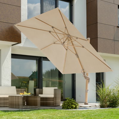 Schneider Pendelschirm 'Rhodos', natur, ca. 300 x 300 cm Schneider Pendelschirm 'Rhodos', natur, ca. 300 x 300 cm