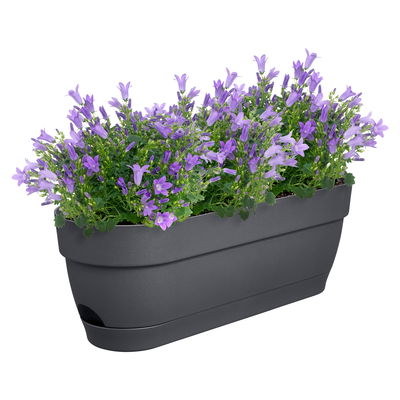 Elho Pflanzgefäß 'Vibia Campana 50', anthrazit, ca. 49 x 18 x H 17 cm Elho Pflanzgefäß 'Vibia Campana 50', anthrazit, ca. 49 x 18 x H 17 cm