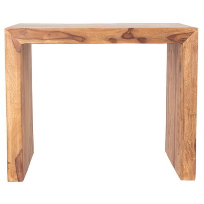 YOGA Tisch Cube im indischen Stil, massives Shishamholz, natur YOGA Tisch Cube im indischen Stil, massives Shishamholz, natur