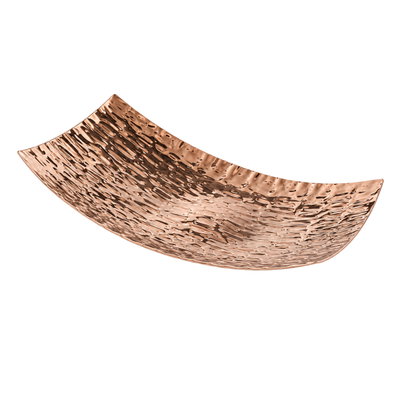Dekoschale 'RECO', rechteckig, Roségold, Metall, 59x30x10cm Dekoschale 'RECO', rechteckig, Roségold, Metall, 59x30x10cm