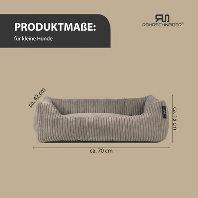 Rohrschneider Tierbett 'Milly', taupe, ca. 42 x 55 cm Rohrschneider Tierbett 'Milly', taupe, ca. 42 x 55 cm