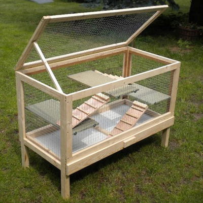 Silvio Design Nagervoliere Joe, natur, ca. 100x50x70  cm