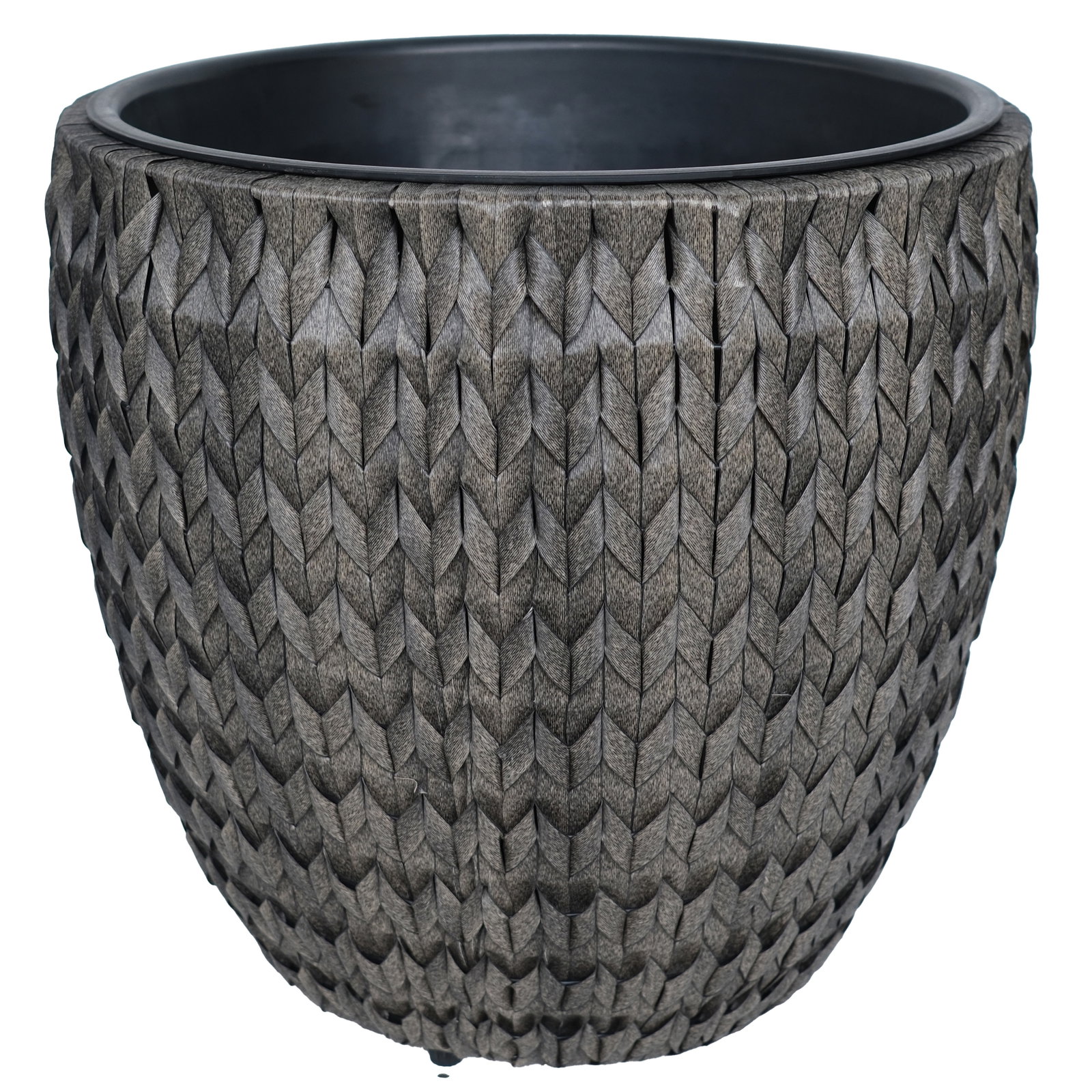 Pflanzkorb 'Pune', anthrazit, ca. Ø 43 x H 44 cm