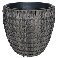 Pflanzkorb 'Pune', anthrazit, ca. Ø 43 x H 44 cm