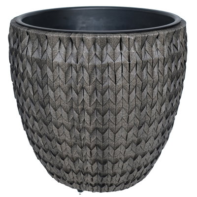 Pflanzkorb 'Pune', anthrazit, ca. Ø 43 x H 44 cm