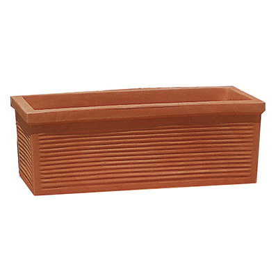 Euro 3 Plast Pflanzkasten 'Millerighe', terra, ca. 60 x 26 x H 25 cm