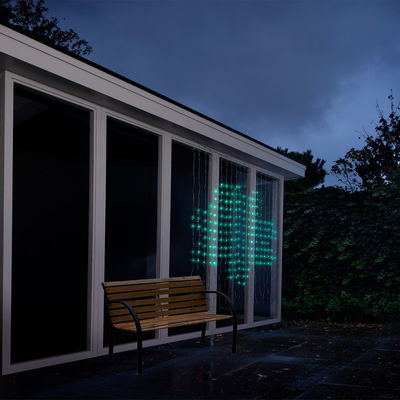 Lumineo LED Lichtervorhang, bunt, 400 LEDs, Länge ca. 1,90 m