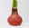Amaryllis in Wachs, Dekor 'Herbst Mix', Farbe zufällig, Blüte rot, 2 Pflanzen