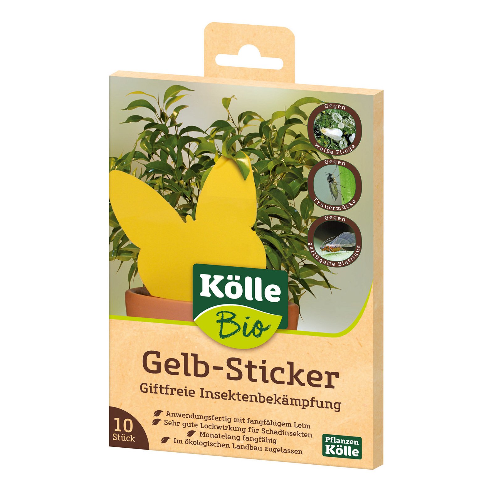 Kölle Bio Gelb-Sticker 10 Stück