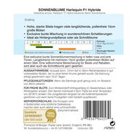Thompson & Morgan Blumensamen Sonnenblume Harlequin F1 Hybride