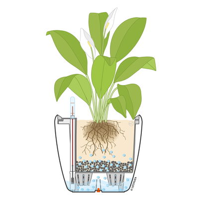 Lechuza 'Classico 60', weiß, ca. Ø 60 x H 55,5 cm