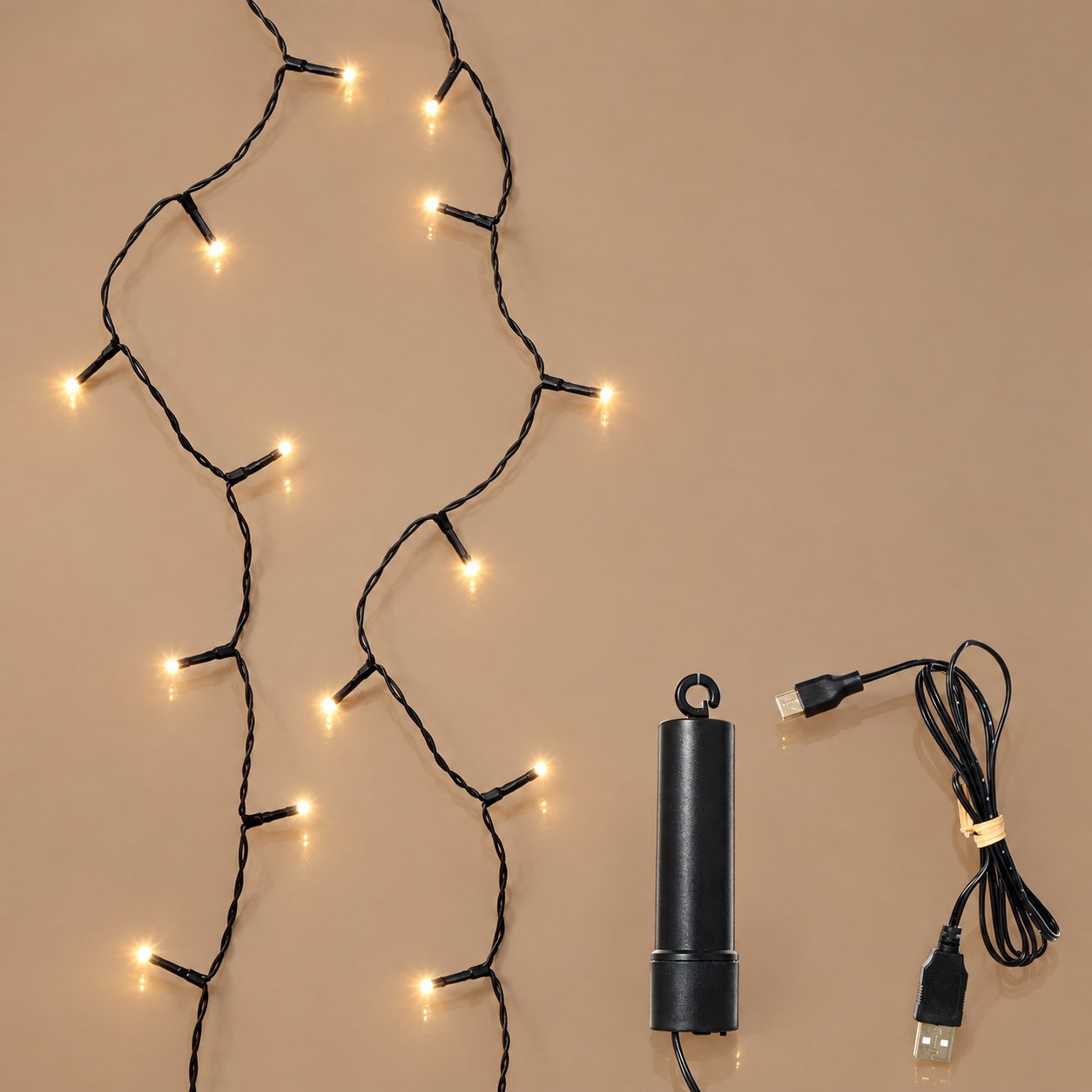 LED-Kette 'Duracharge Twinkle Ricelight' schwarz kaufen