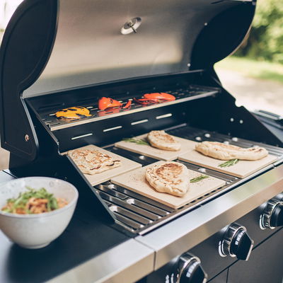 Enders Pizzastein, 4er-Set, braun, Cordierit, 1 x 19 x 10,9 cm