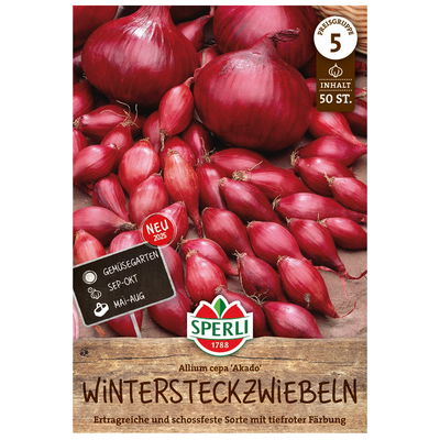 Sperli Wintersteckzwiebeln 'Akado®', rot, 50 Zwiebeln