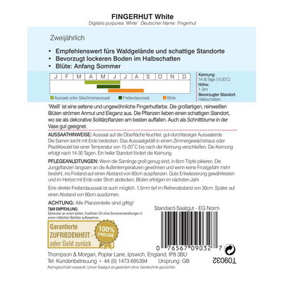 Thompson & Morgan Blumensamen Fingerhut 