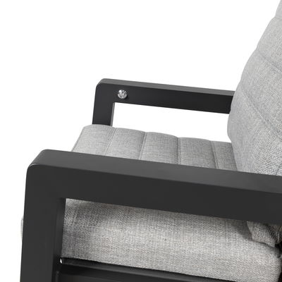 Kölle Hochlehnersessel 'Windsor' inkl. Auflagen, grau