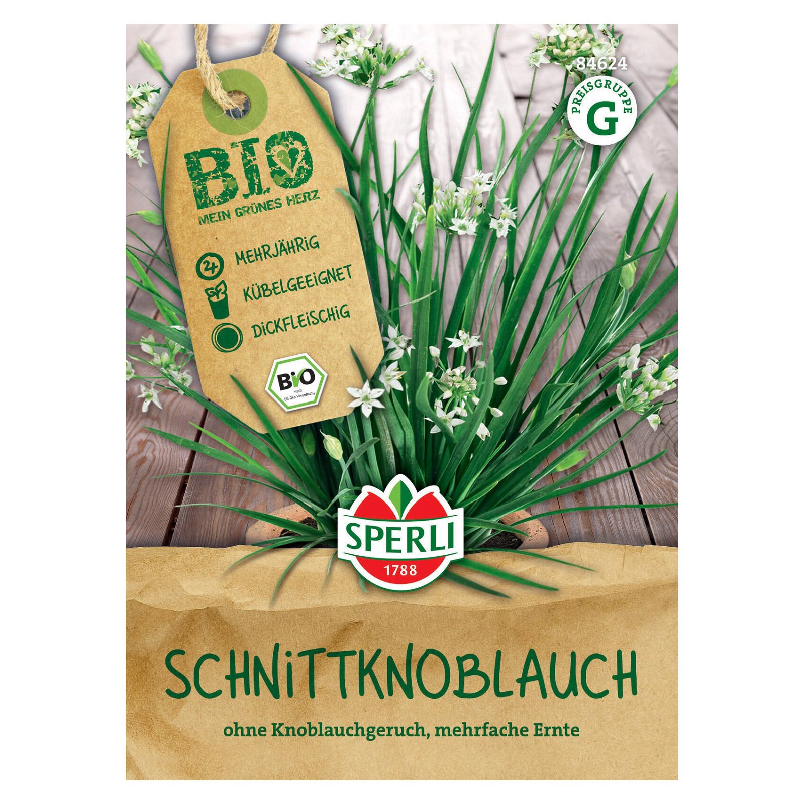 Bio-Saatgut Schnittknoblauch