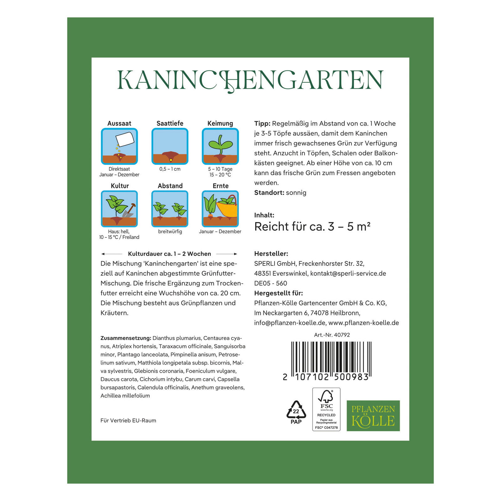 Kölles Beste Kaninchengarten